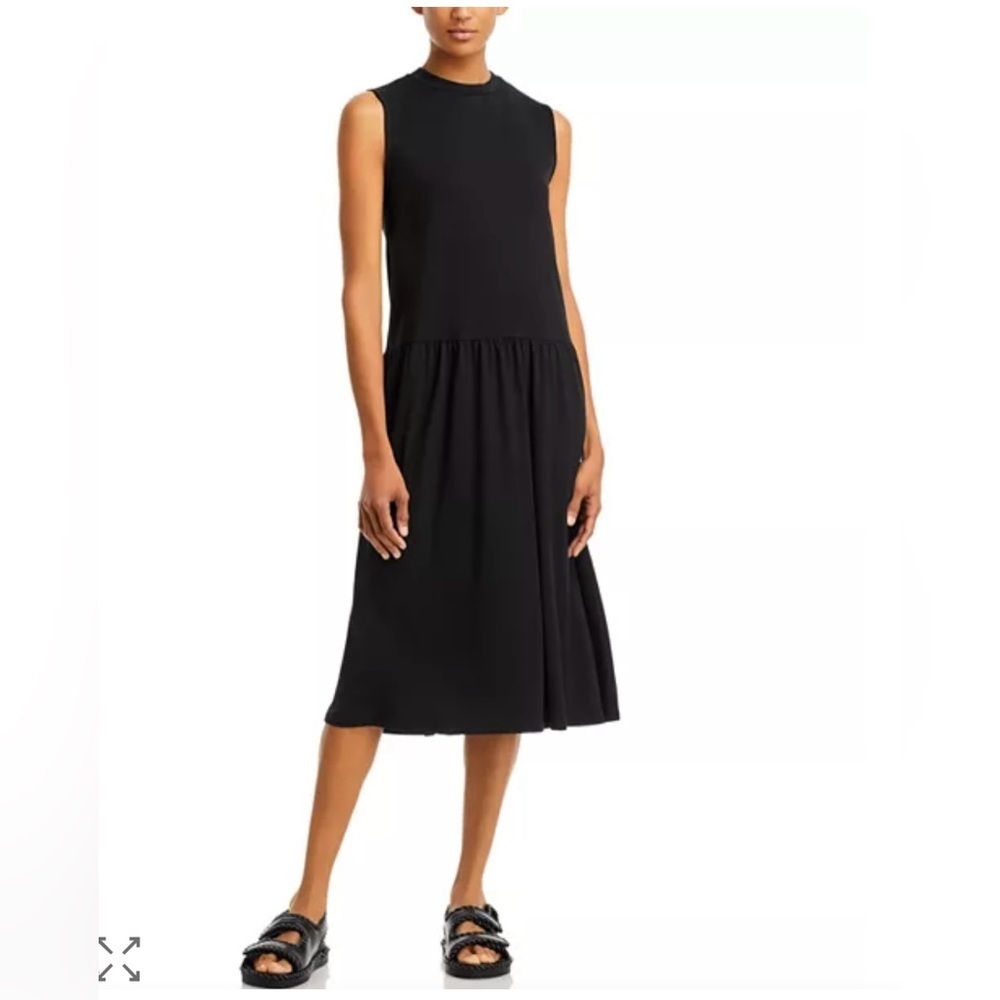 Eileen Fisher High Crew Drop Waist Dress Sz XL